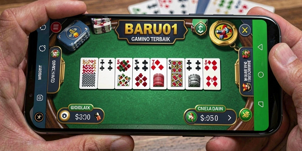 Tampilan menarik dari gameplay BARU01 dengan berbagai mode Domino.