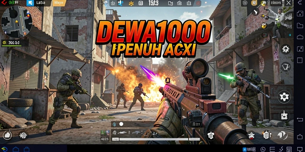 Tampilan gameplay seru dari DEWA1000 yang mendebarkan.