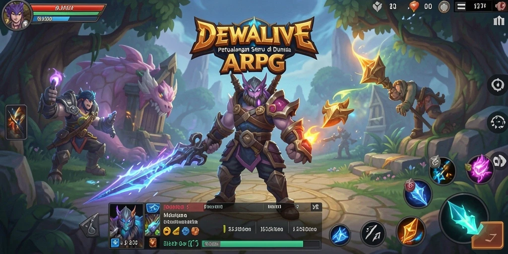 Gameplay seru DEWALIVE yang menampilkan aksi pertarungan dinamis.