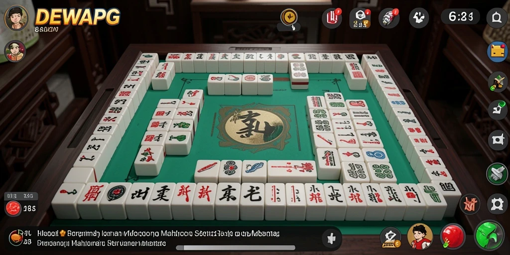 Tampilan utama DEWAPG dengan gameplay Mahjong yang seru dan menantang.