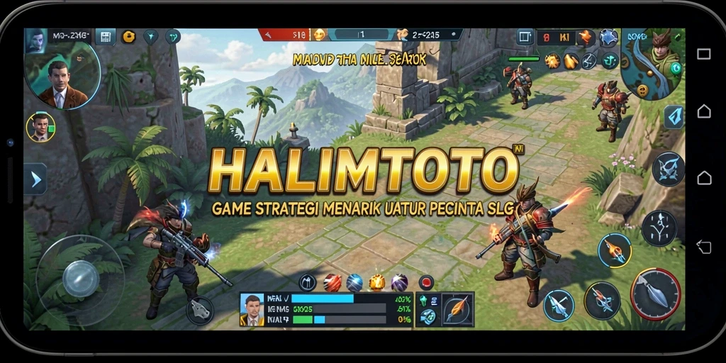 Tangkapan layar HALIMTOTO menunjukkan aksi strategi dalam permainan.