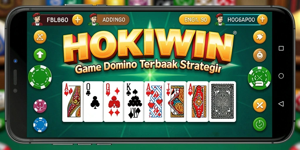 Gameplay HOKIWIN yang seru dan interaktif dalam permainan domino.