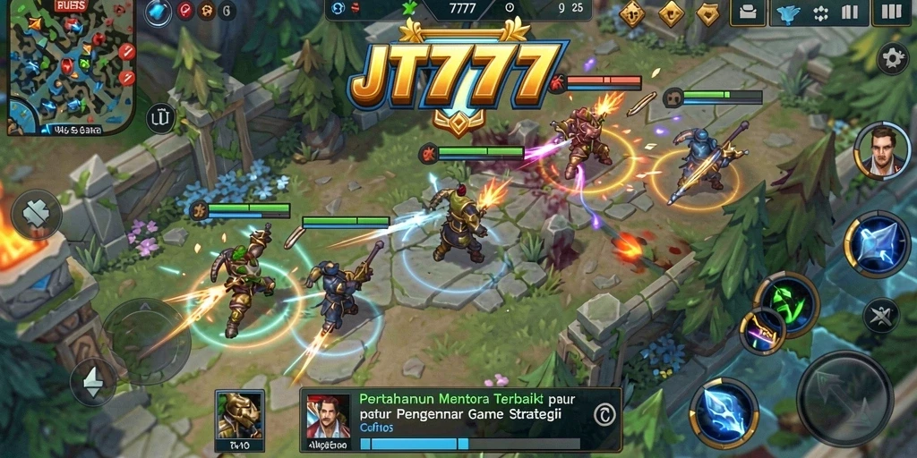 Tampilan gameplay menara dengan strategi pertahanan yang menegangkan.