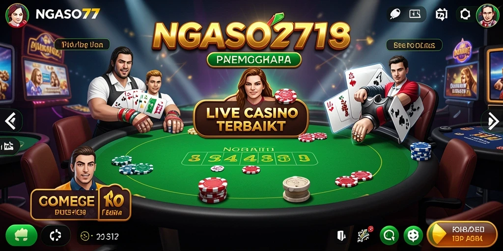 Tampilan gameplay interaktif dan mendebarkan di NGASO77.