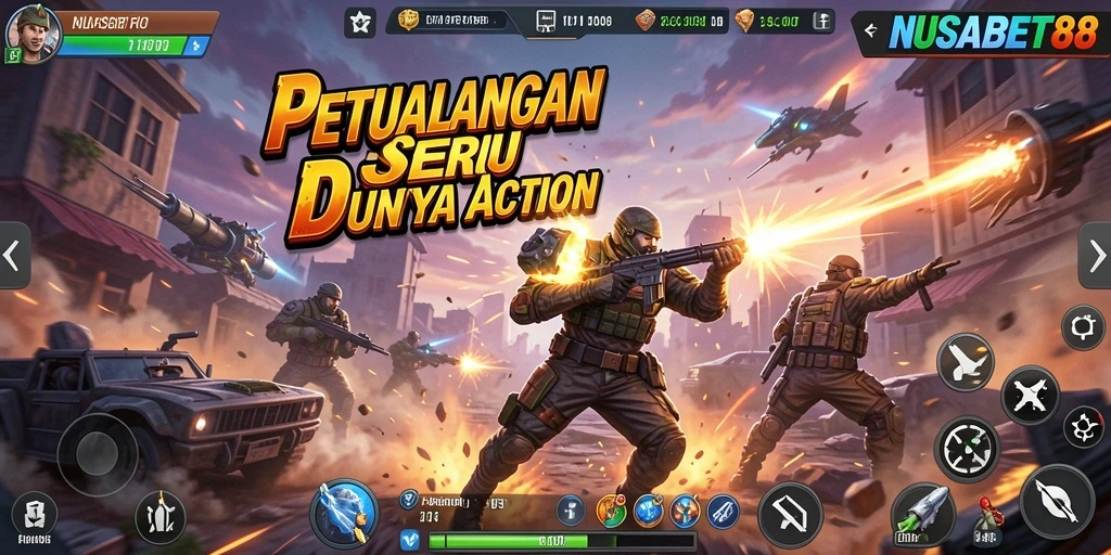Tampilan aksi menegangkan dalam NUSABET88 saat gameplay berlangsung.