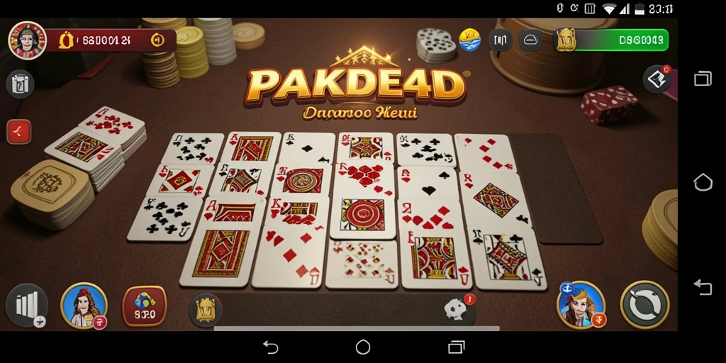 Tampilan utama PAKDE4D dengan gameplay Domino yang mengasyikkan.