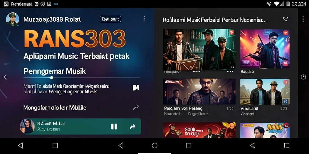 Tampilan screenshot RANS303 saat pengguna menikmati musik dengan antarmuka yang menarik.