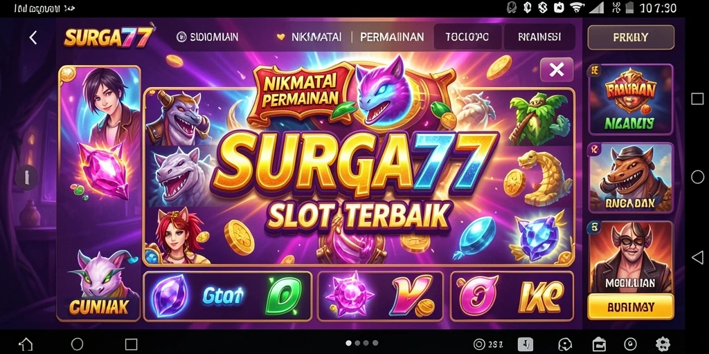 Tampilan gameplay menarik dari SURGA77 saat bermain slot.