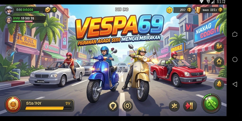 Tampilan permainan VESPA69 yang menarik dan penuh warna.